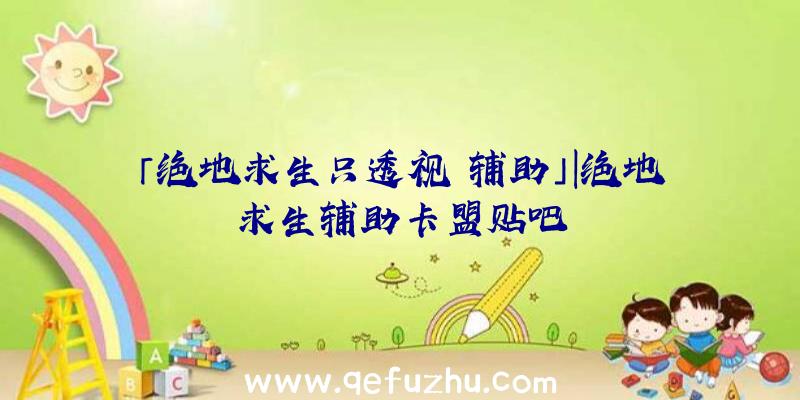 「绝地求生只透视